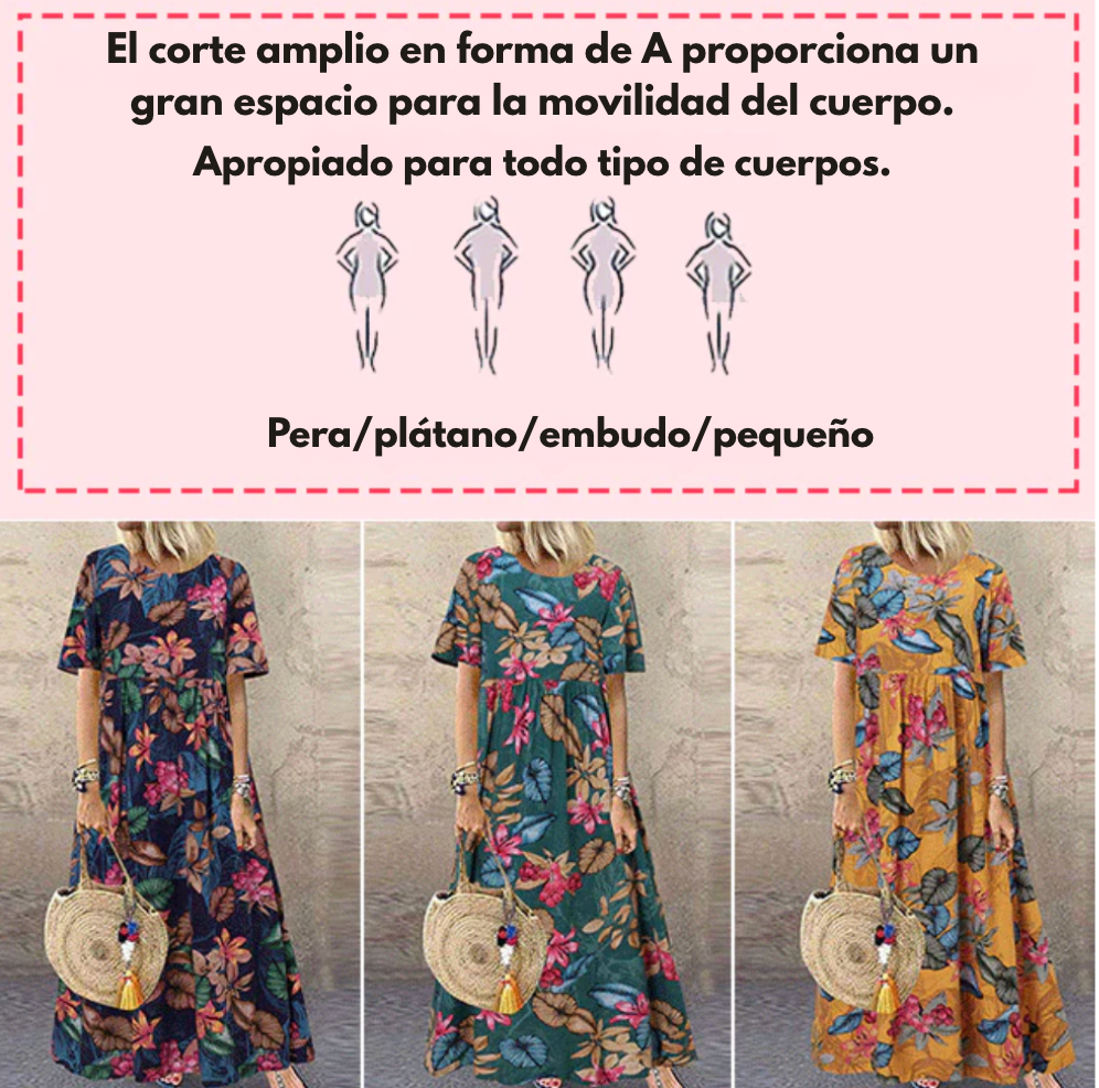 Vestido Bárbara - Tejido ligero y transpirable