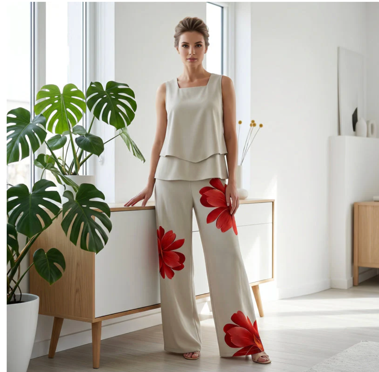Conjunto Bloom Essence™ – Frescura Floral con Elegancia Relajada