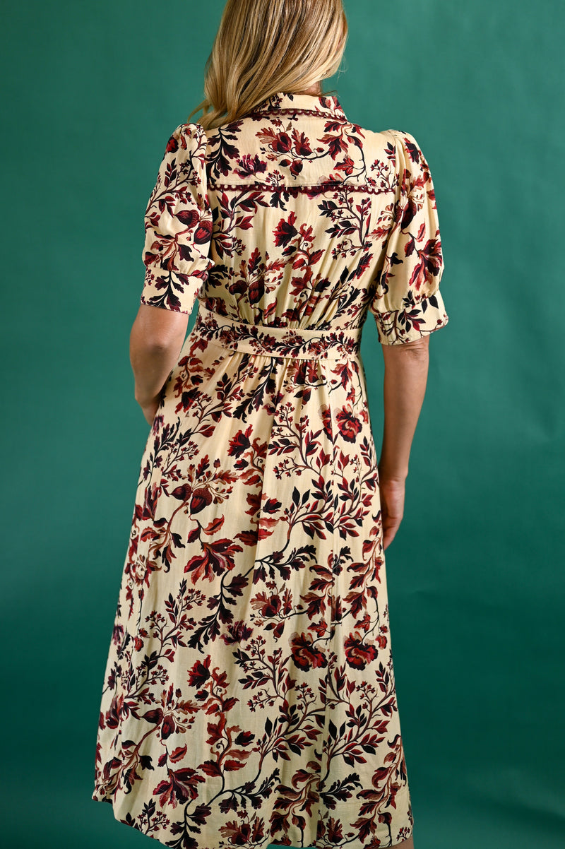 Vestido Acorn Élégance™ – Sofisticación Natural con Detalles Atemporales