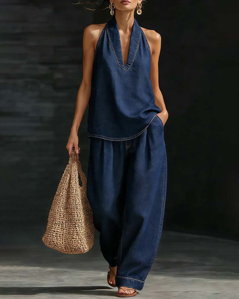 Conjunto Denim Riviera™ – Sofisticación Relajada para Cada Día