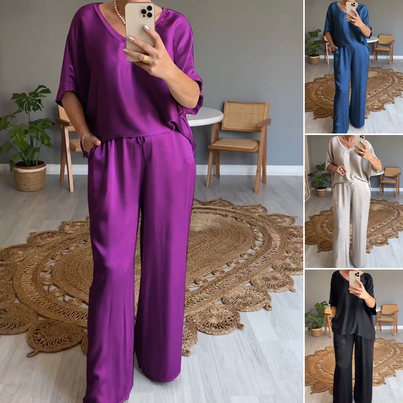 Conjunto Antonia - Corte holgado con cintura elástica adaptable
