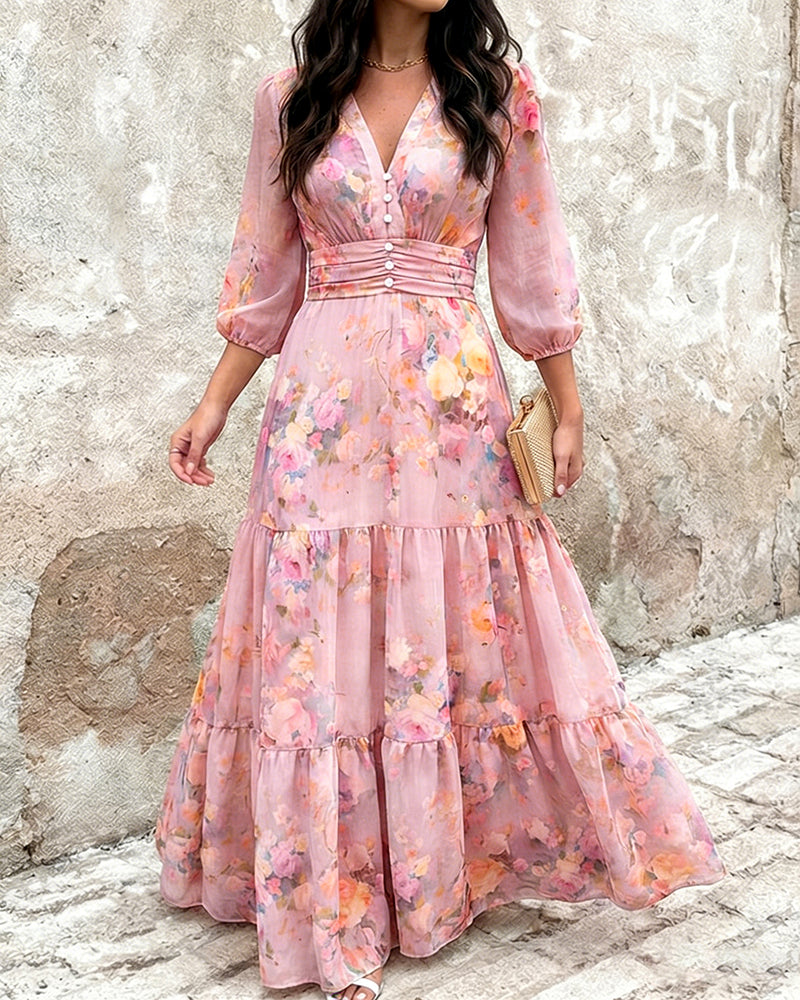 Vestido Ethereal Bloom™ - Realza el cuello y aporta una silueta elegante.