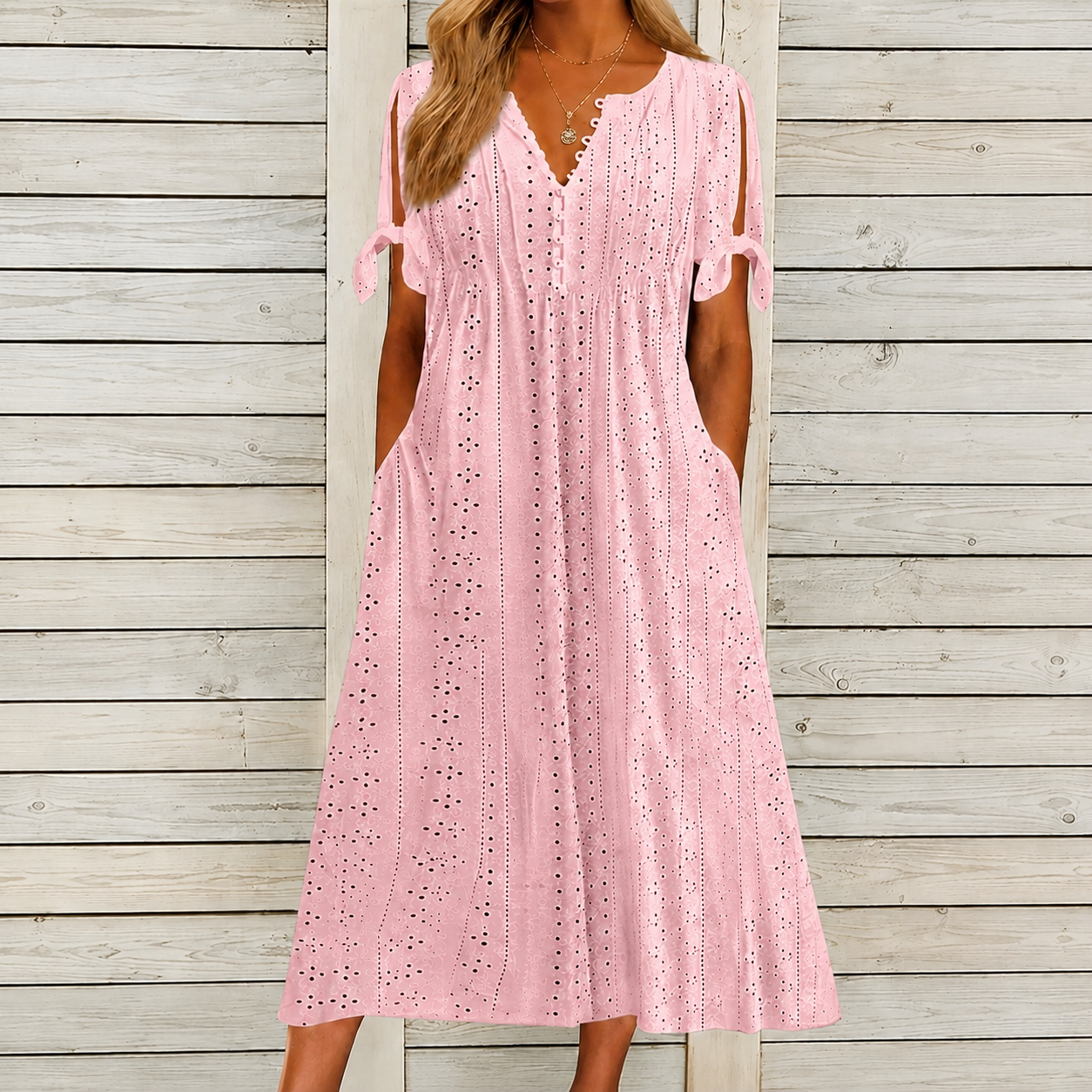 Vestido Romántico Bordado™ - Frescura y elegancia para tus días más especiales.