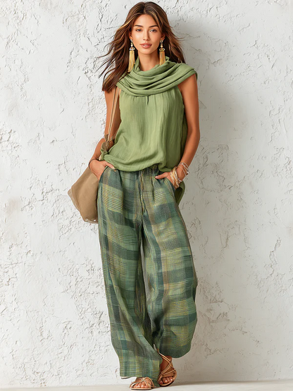 Conjunto Verde Serenidad™ – Elegancia Natural para Mujeres con Estilo