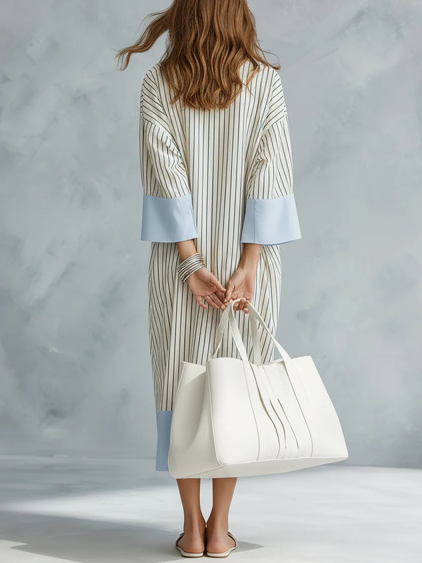 Vestido Riviera Stripes™ - Frescura y sofisticación con un estilo relajado y elegante.