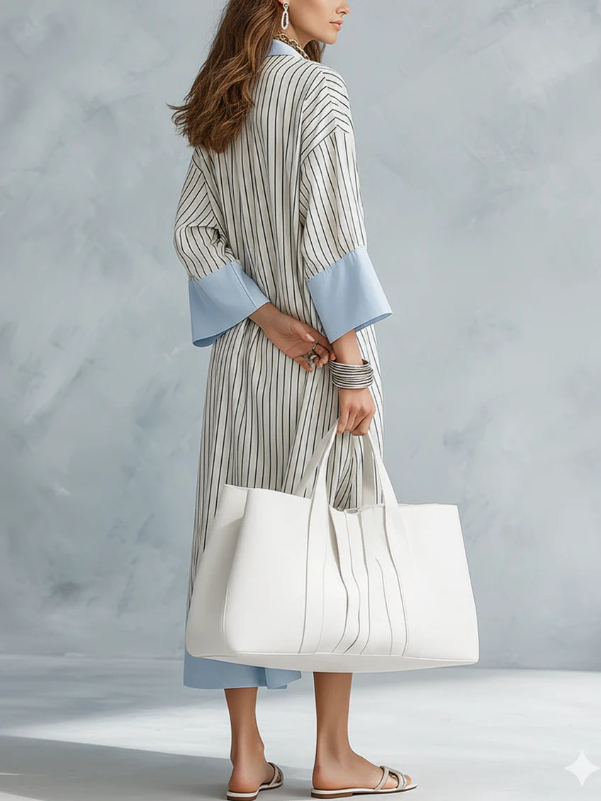 Vestido Riviera Stripes™ - Frescura y sofisticación con un estilo relajado y elegante.