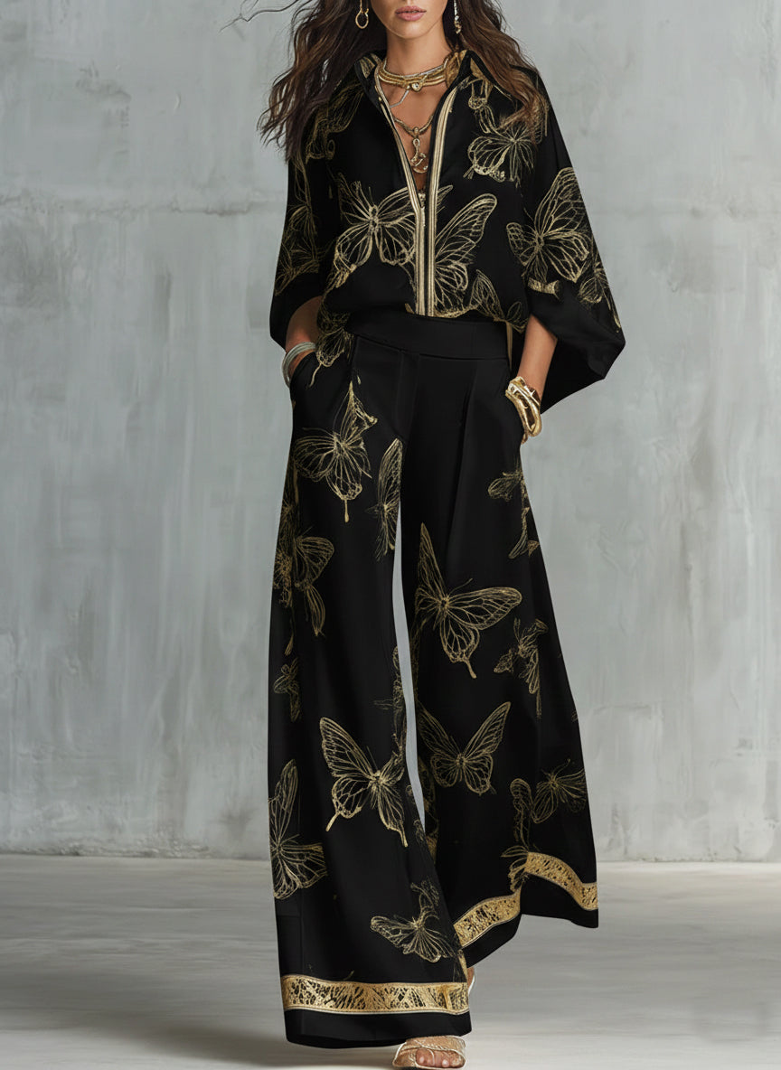 Conjunto Mariposa Dorée™ – Elegancia Atemporal con un Toque de Distinción