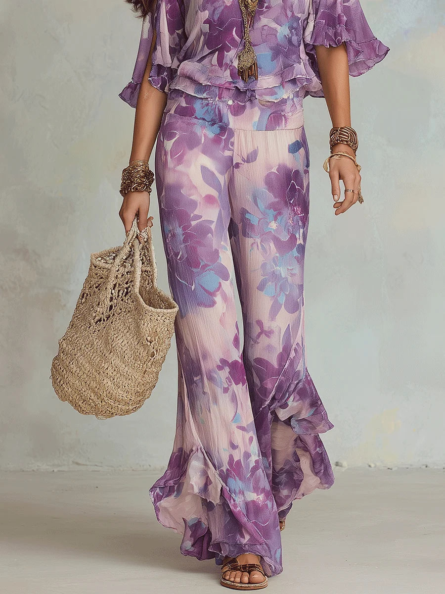 Set Bohemian Floral - La Elegancia del Verano en Dos Piezas