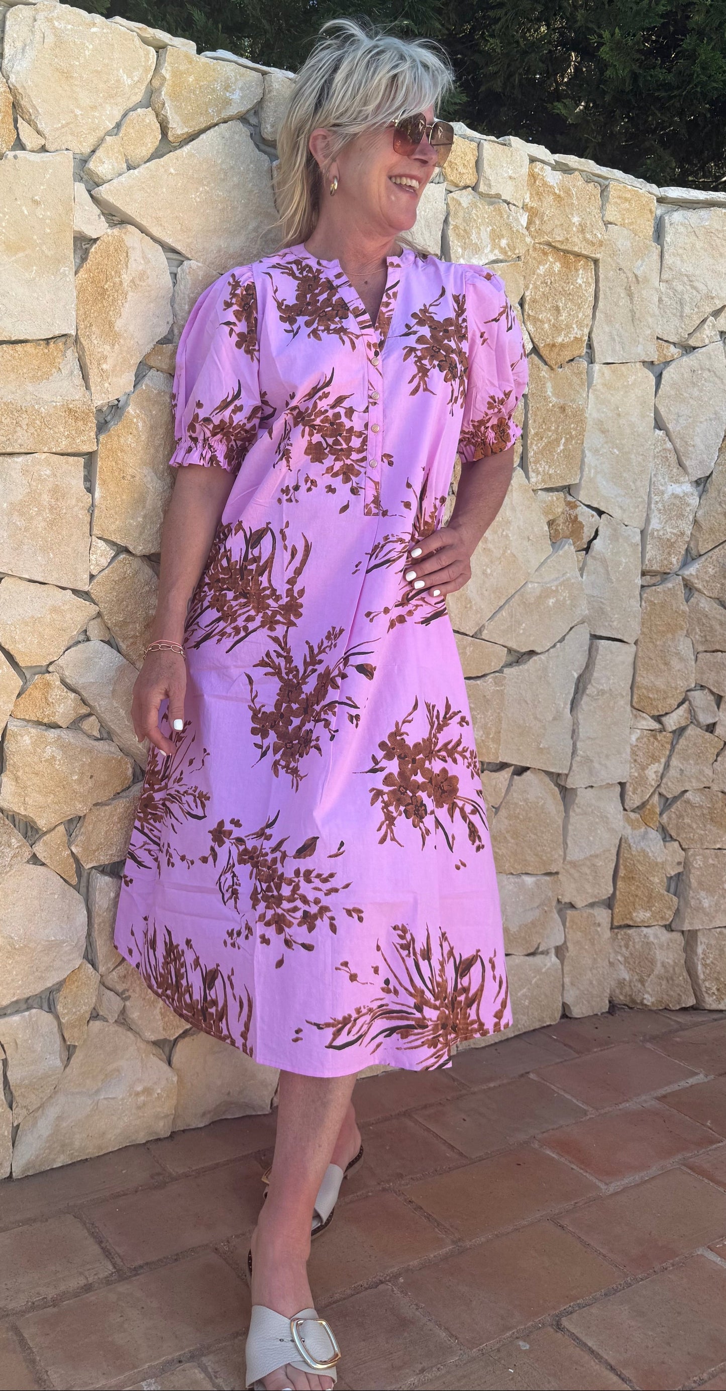 Vestido Coastal Bloom™ - Movimiento fluido y cómodo