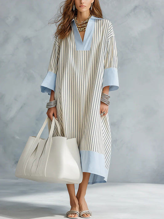 Vestido Riviera Stripes™ - Frescura y sofisticación con un estilo relajado y elegante.