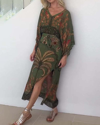 Vestido Selva Étnica™ – Elegancia Bohemia con Espíritu Natural
