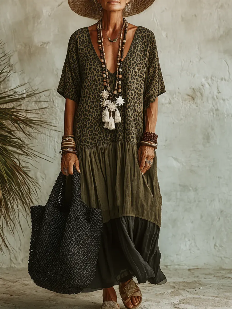 Vestido Savannah Soul™ – Elegancia Salvaje con Espíritu Bohemio