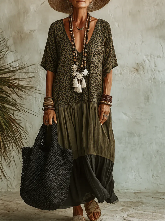 Vestido Savannah Soul™ – Elegancia Salvaje con Espíritu Bohemio