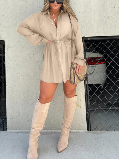 Vestido Satin Chic™ – Elegancia Relajada con un Toque de Glamour