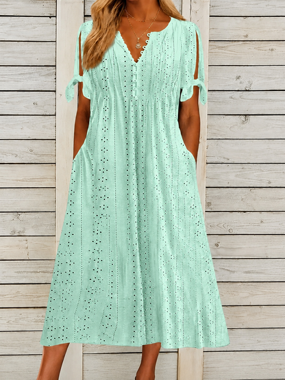 Vestido Romántico Bordado™ - Frescura y elegancia para tus días más especiales.
