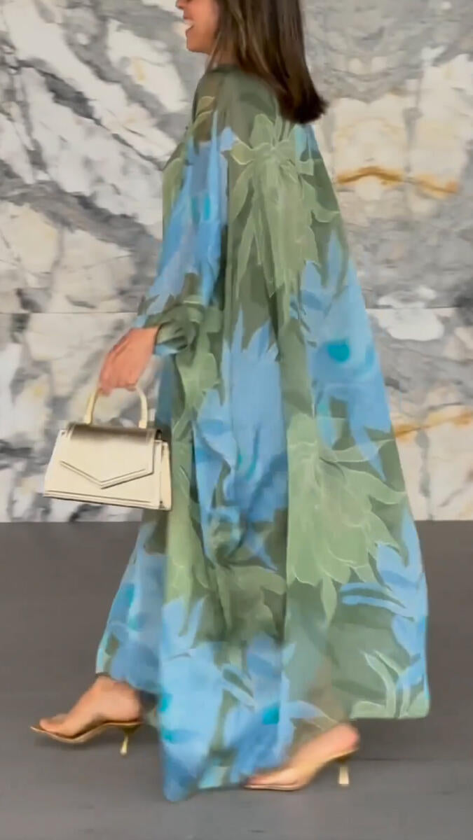 Vestido Azure Bloom™ - Silueta amplia y relajada