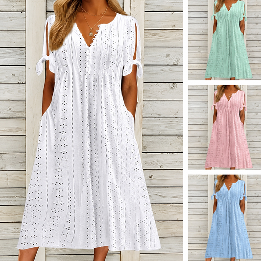 Vestido Romántico Bordado™ - Frescura y elegancia para tus días más especiales.