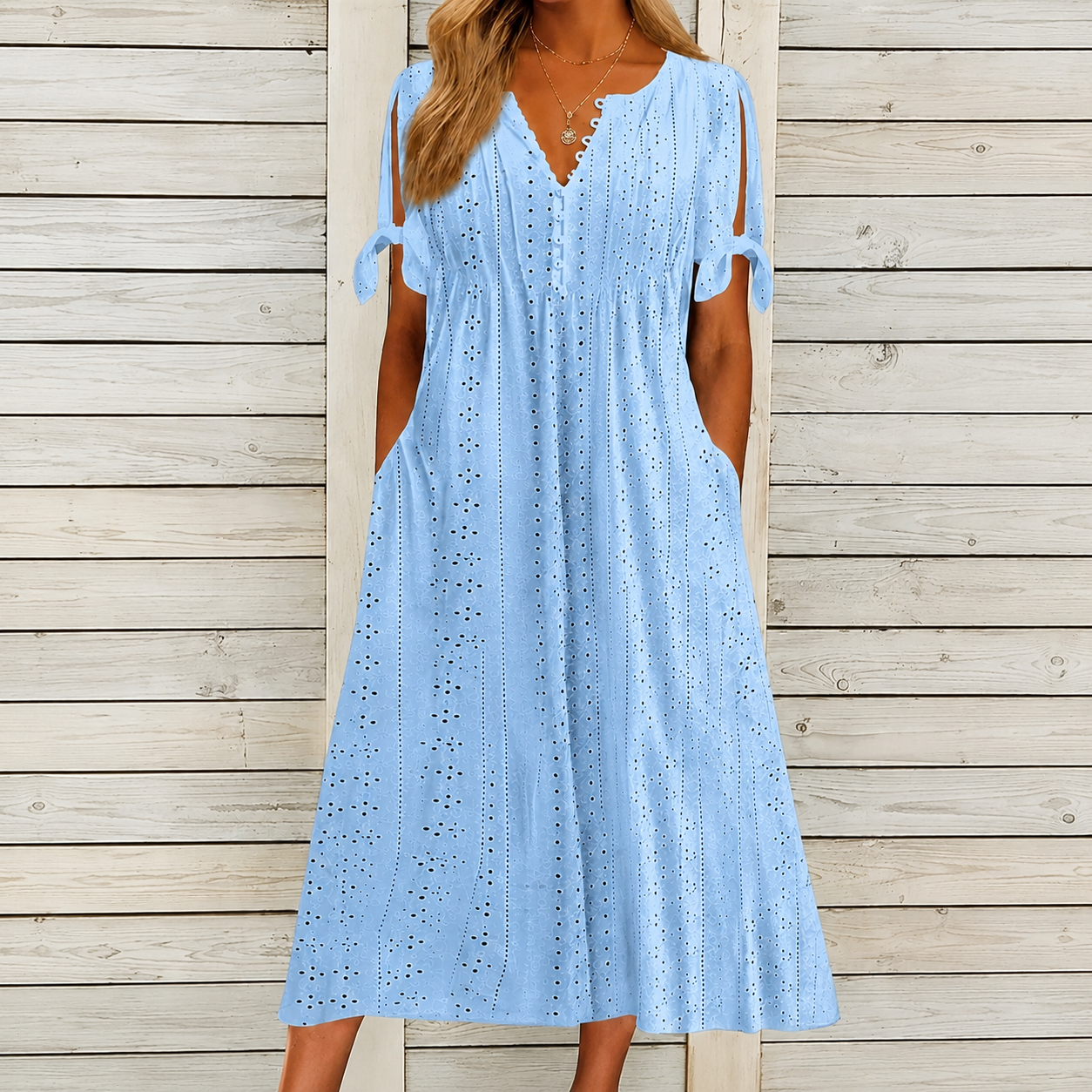 Vestido Romántico Bordado™ - Frescura y elegancia para tus días más especiales.