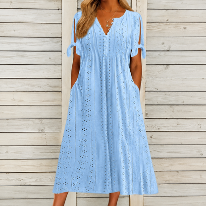 Vestido Romántico Bordado™ - Frescura y elegancia para tus días más especiales.