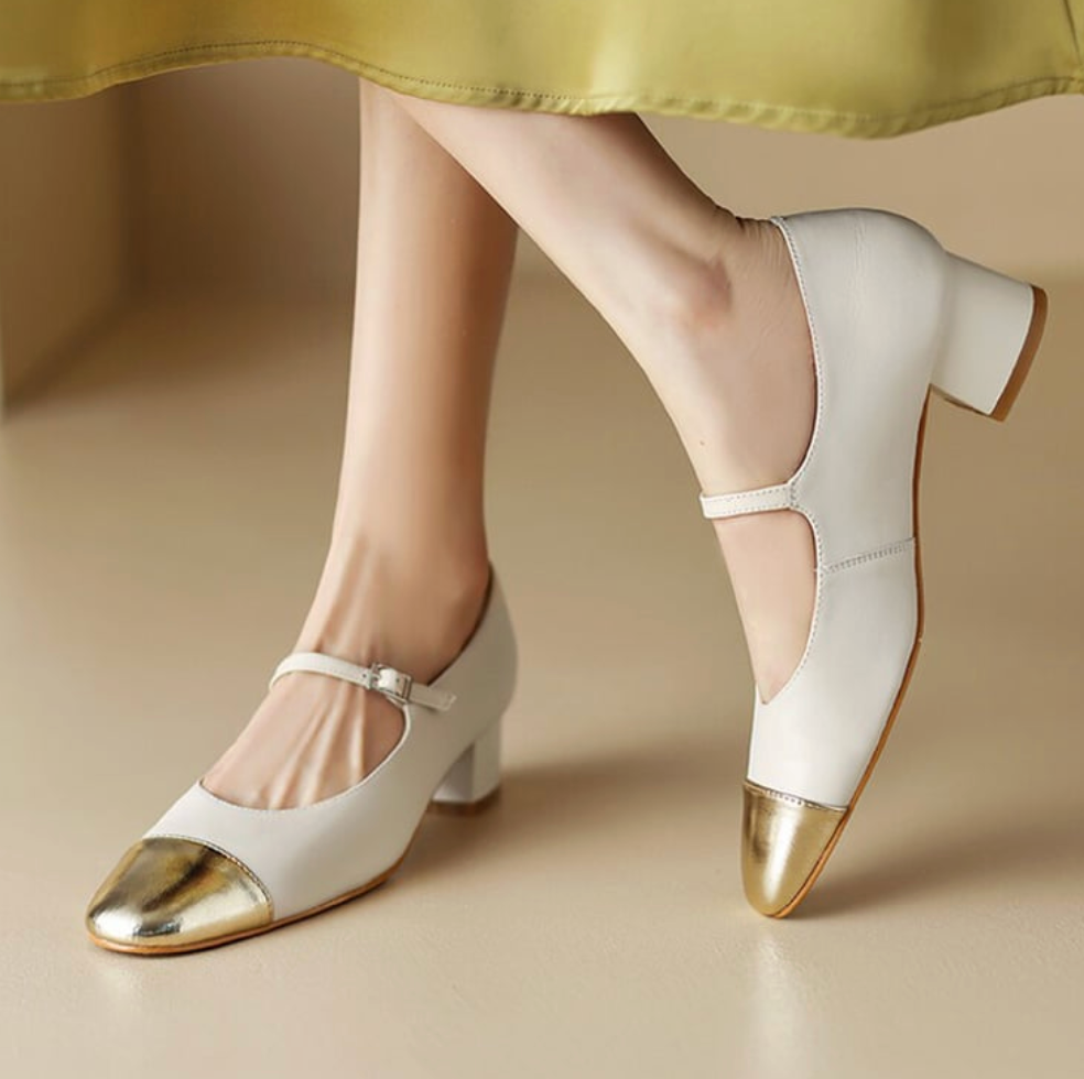 Zapato Mary Jane - Tacón de bloque para máxima tracción y equilibrio.
