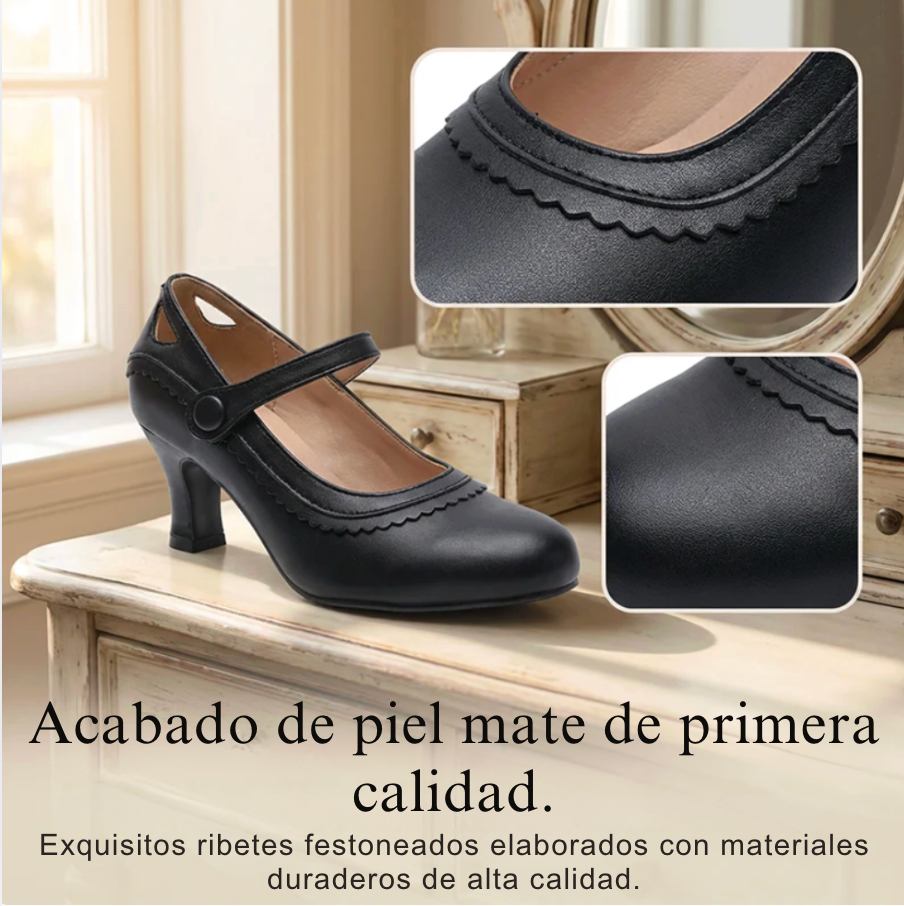 Zapatos Mary Jane Retro Bloom™ – Elegancia Vintage, Comodidad del Siglo XXI