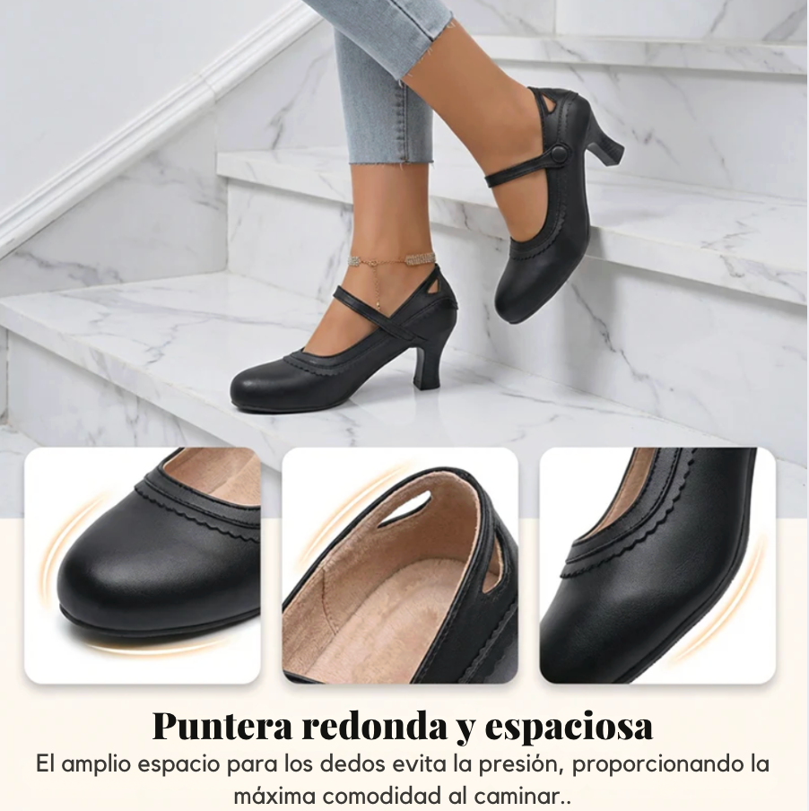 Zapatos Mary Jane Retro Bloom™ – Elegancia Vintage, Comodidad del Siglo XXI