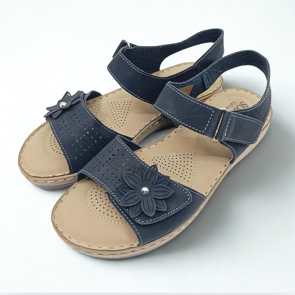 Sandalias Floral Elegance™ - Confort Anatómico Superior