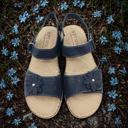 Sandalias Floral Elegance™ - Confort Anatómico Superior