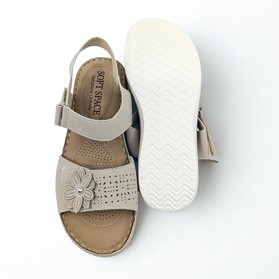 Sandalias Floral Elegance™ - Confort Anatómico Superior