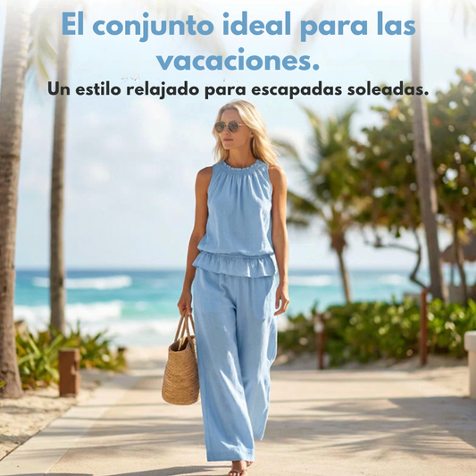 Conjunto Flora - Silueta relajada y favorecedora.