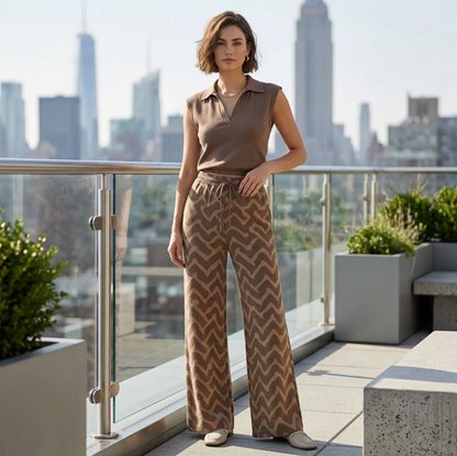 Conjunto Lauren - Estiliza visualmente las piernas y ofrece una caída elegante