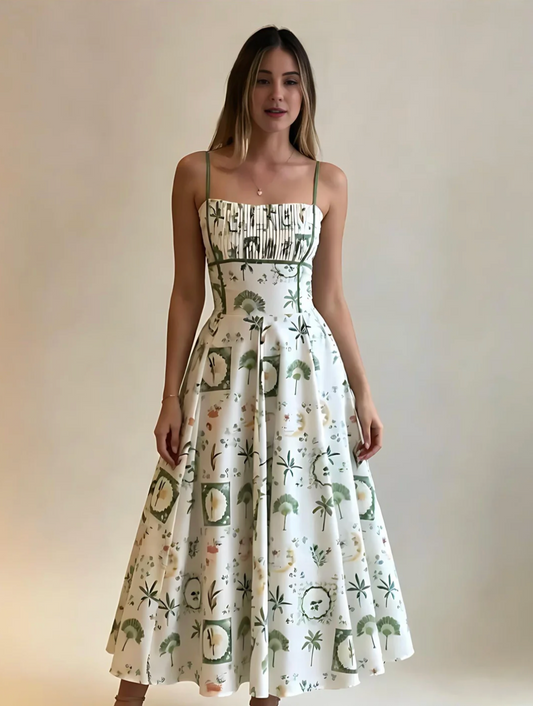 Vestido Inti - Escote recto sofisticado