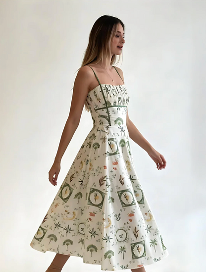 Vestido Inti - Escote recto sofisticado