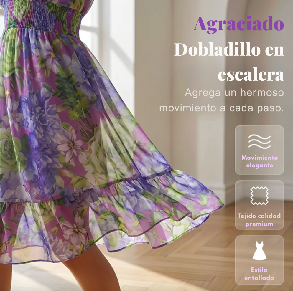 Vestido Floral Elegance - Excelente transpirabilidad