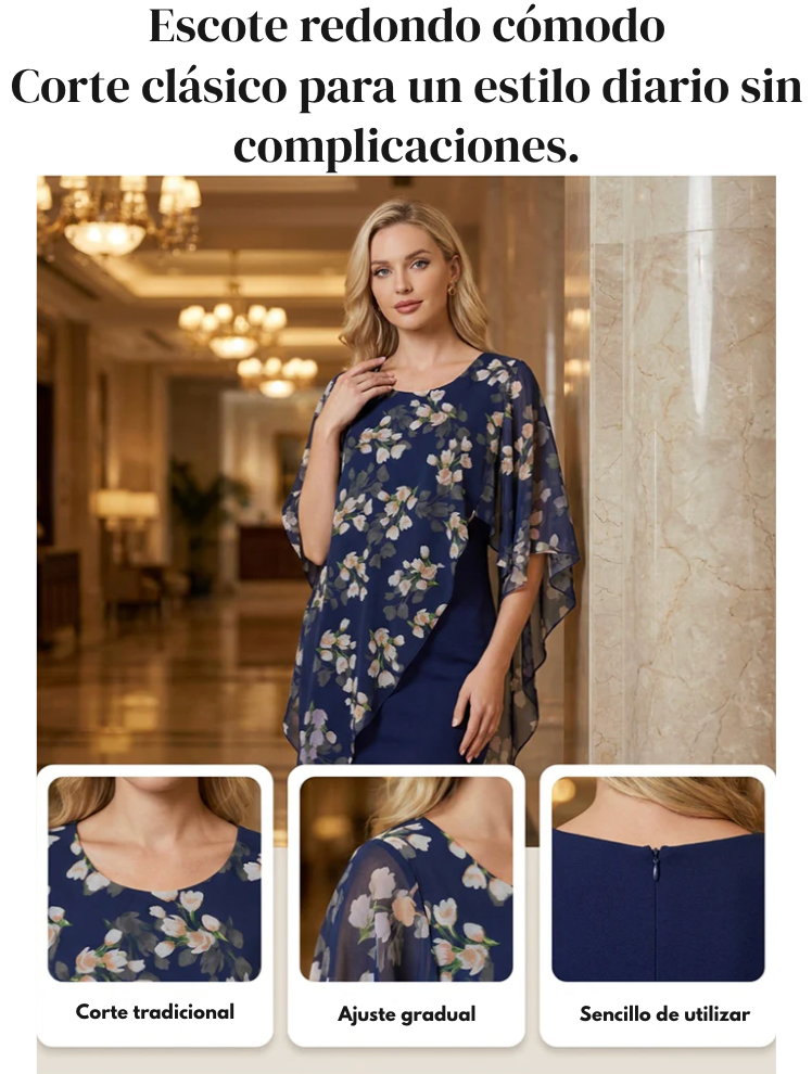 Vestido Beca - Caída elegante y natural