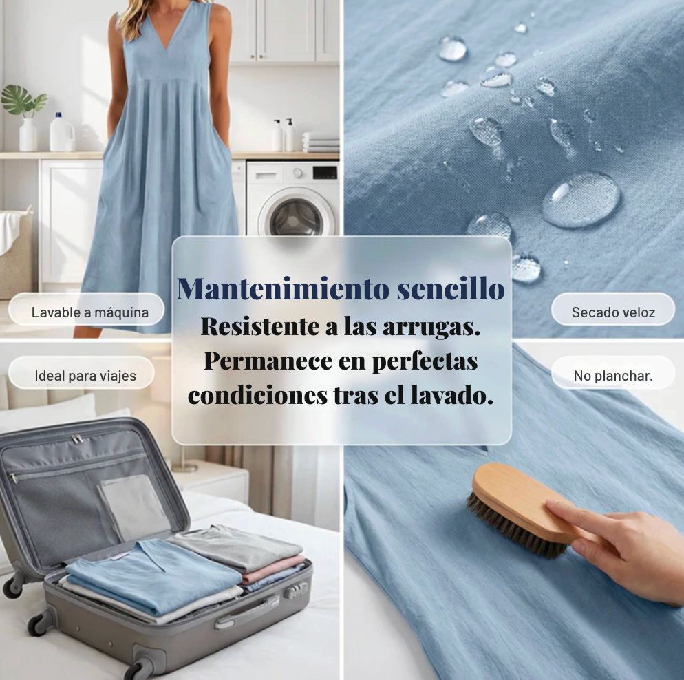 Vestido Briana -  Tejido premium suave y transpirable