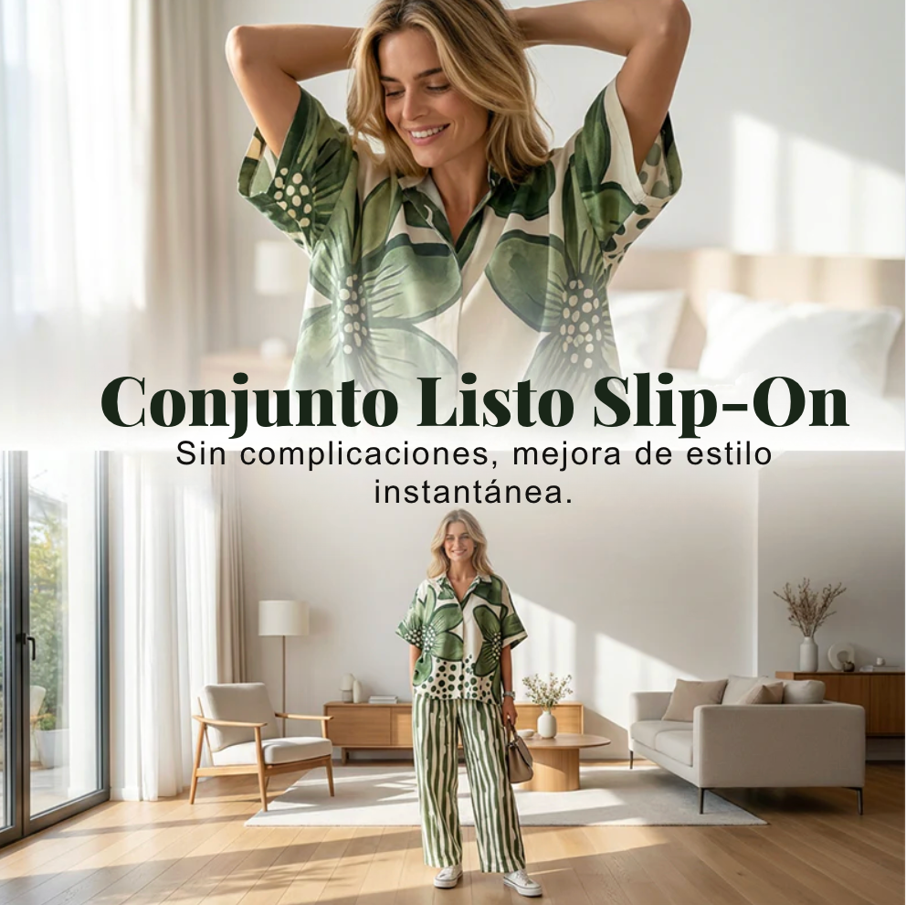Conjunto Breeze Botanical™ - Tejido premium transpirable