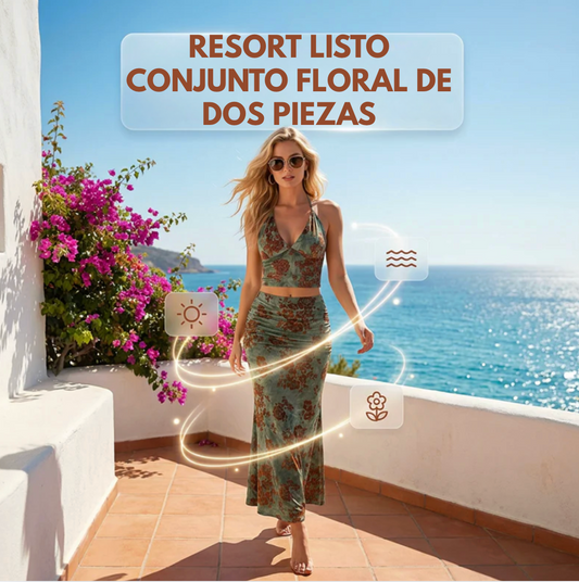 Conjunto Paraíso Resort™ – Elegancia Tropical para tus Momentos Más Especiales
