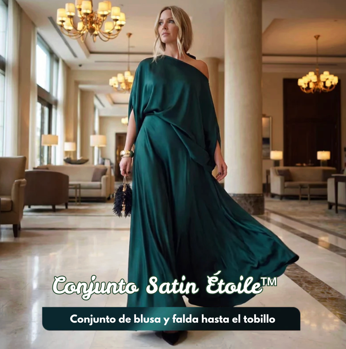 Conjunto Satin Étoile™ – Elegancia Fluida para Momentos Inolvidables
