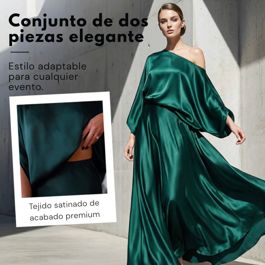 Conjunto Satin Étoile™ – Elegancia Fluida para Momentos Inolvidables