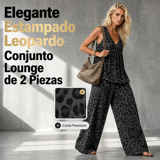 Conjunto Animal Print -Silueta fluida y estilizada