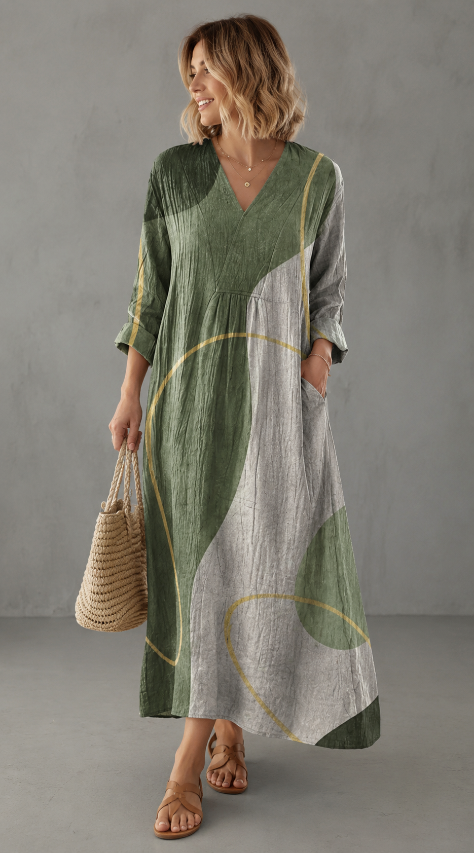 Vestido Belisa - Tela ligera y agradable al tacto
