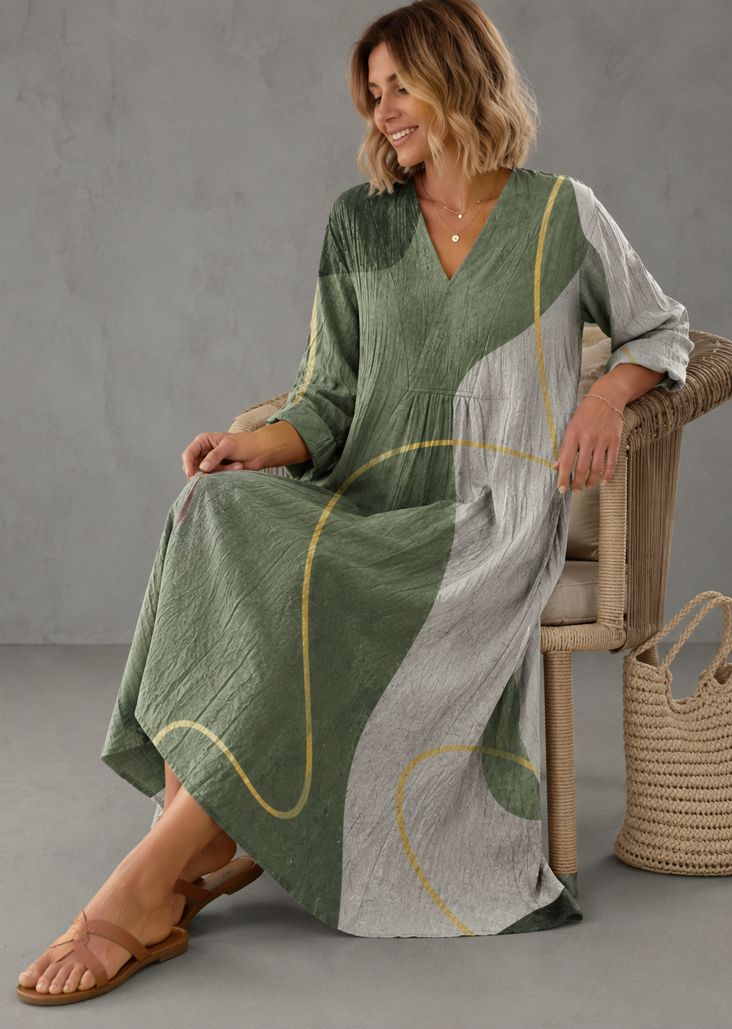 Vestido Belisa - Tela ligera y agradable al tacto