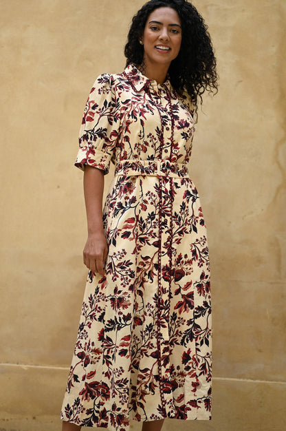 Vestido Acorn Élégance™ – Sofisticación Natural con Detalles Atemporales