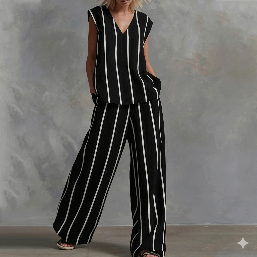 Conjunto de Verano Elegance Flow - El Dúo de Algodón y Lino