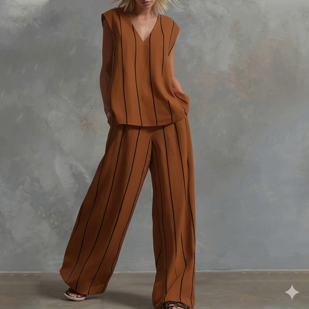 Conjunto de Verano Elegance Flow - El Dúo de Algodón y Lino