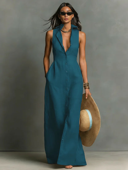 Vestido Scarlet Élégance™ - Sofisticación y carácter para destacar con estilo.