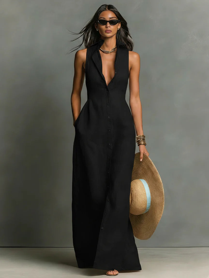 Vestido Scarlet Élégance™ - Sofisticación y carácter para destacar con estilo.