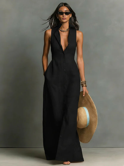Vestido Scarlet Élégance™ - Sofisticación y carácter para destacar con estilo.