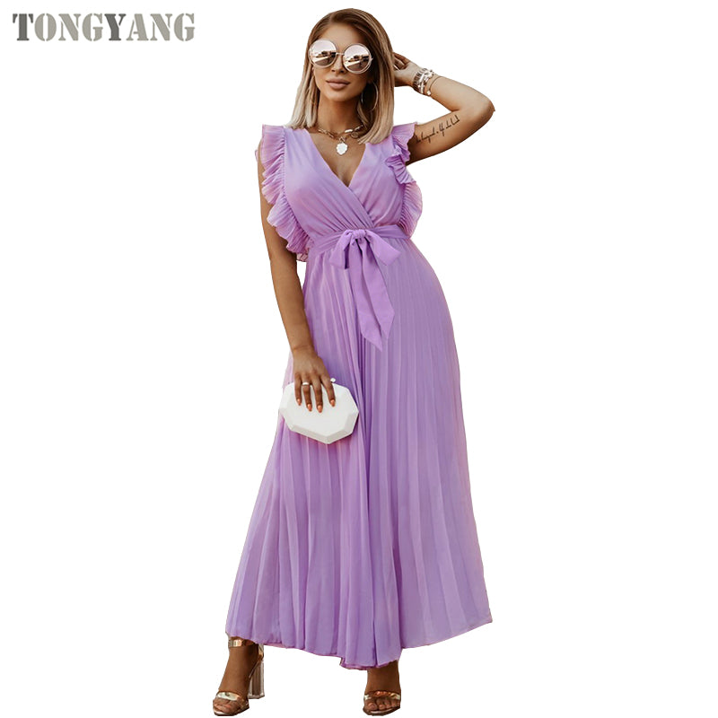 Vestido V-Neck Grace™ – Fluidez, Estilo y Confort en cada Paso